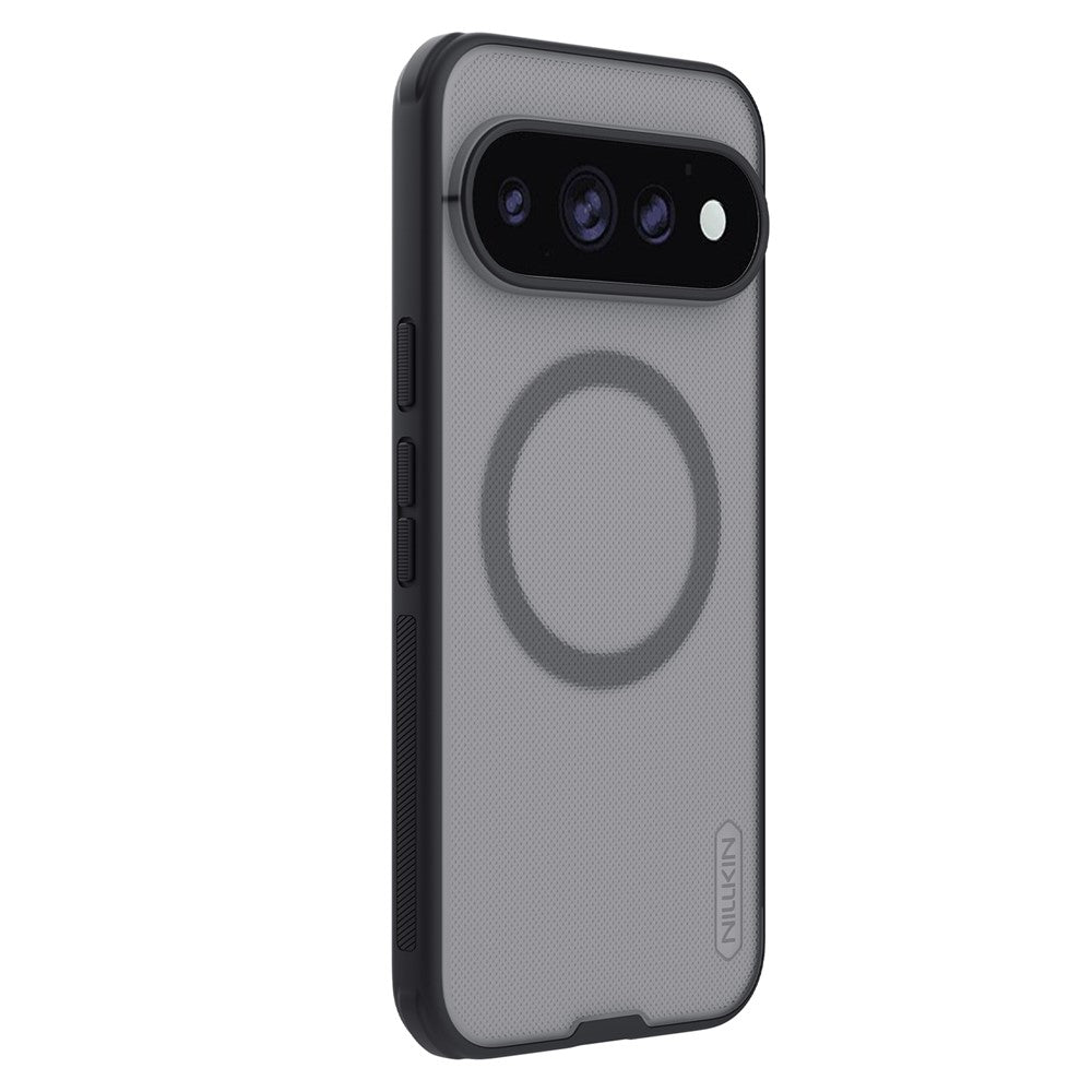 MagSafe-deksel til Google Pixel 11 Pro, Nillkin Super Shield Pro, svart, gjennomsiktig med satengfinish