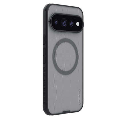 MagSafe-deksel til Google Pixel 11 Pro, Nillkin Super Shield Pro, svart, gjennomsiktig med satengfinish