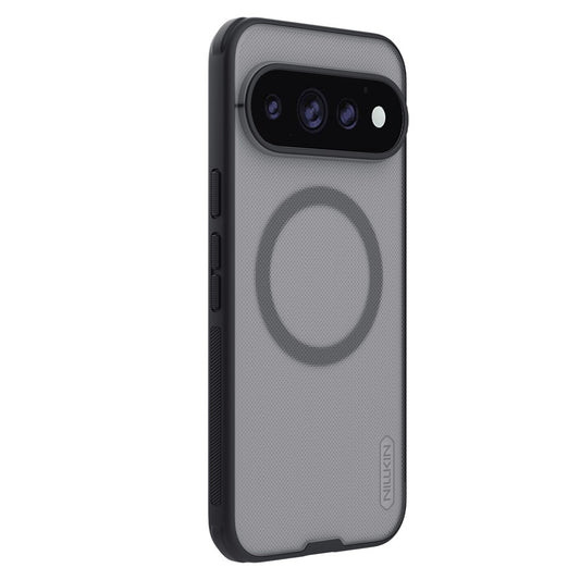 MagSafe-deksel til Google Pixel 11 Pro, Nillkin Super Shield Pro, svart, gjennomsiktig med satengfinish