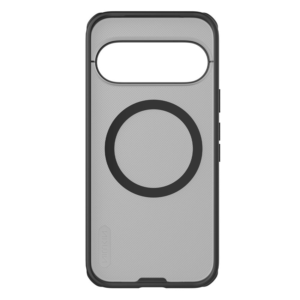 MagSafe-deksel til Google Pixel 11 Pro, Nillkin Super Shield Pro, svart, gjennomsiktig med satengfinish