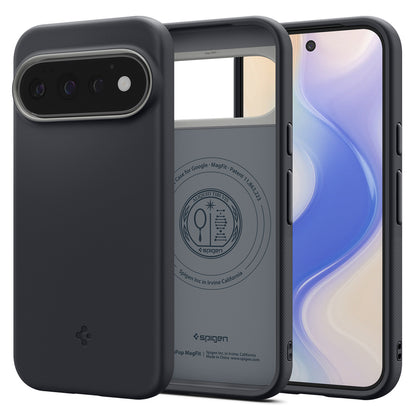 MagSafe-deksel for Google Pixel 11 Pro, Spigen, Caseology Nano Pop, svart ACS11435