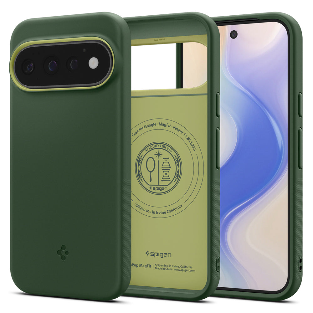 MagSafe-deksel for Google Pixel 11 Pro, Spigen, Caseology Nano Pop, Grønn ACS11436