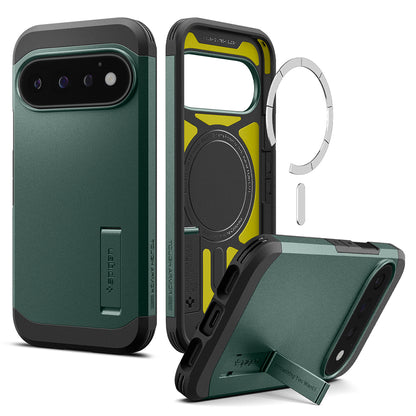 MagSafe-deksel for Google Pixel 11 Pro, Spigen, Tough Armor, Grønn ACS11859