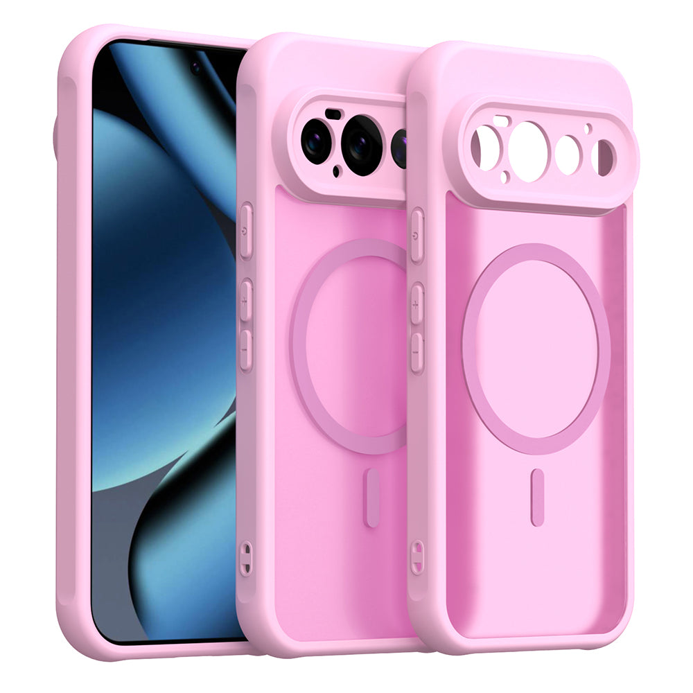 MagSafe-deksel for Google Pixel 11 Pro, Techsuit, HaloFrost II, Rosa