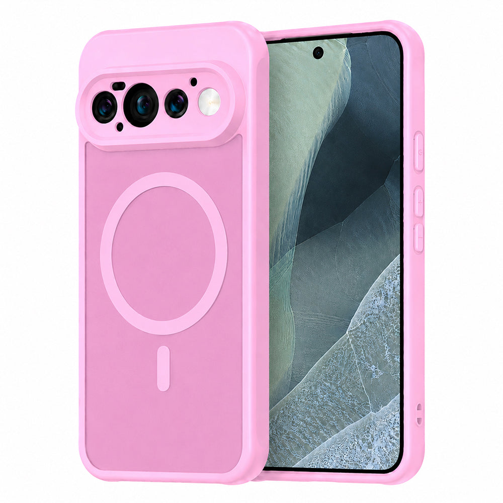 MagSafe-deksel for Google Pixel 11 Pro, Techsuit, HaloFrost II, Rosa