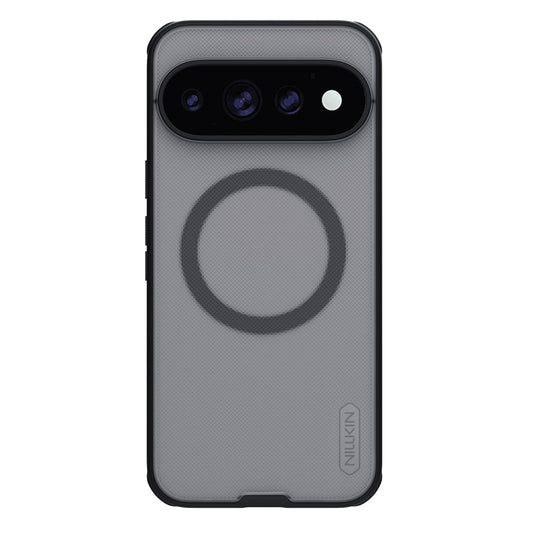MagSafe-deksel til Google Pixel 11 Pro XL, Nillkin Super Shield Pro, svart, gjennomsiktig med satengfinish