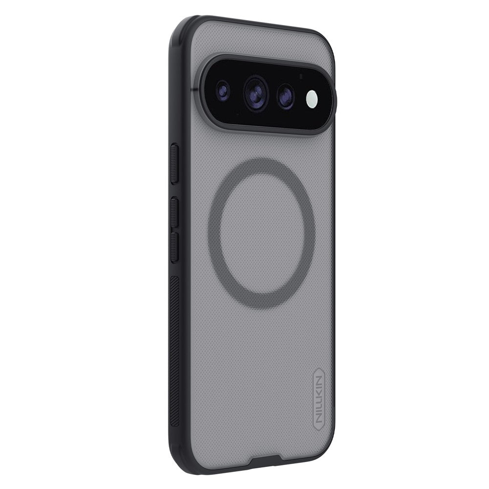 MagSafe-deksel til Google Pixel 11 Pro XL, Nillkin Super Shield Pro, svart, gjennomsiktig med satengfinish