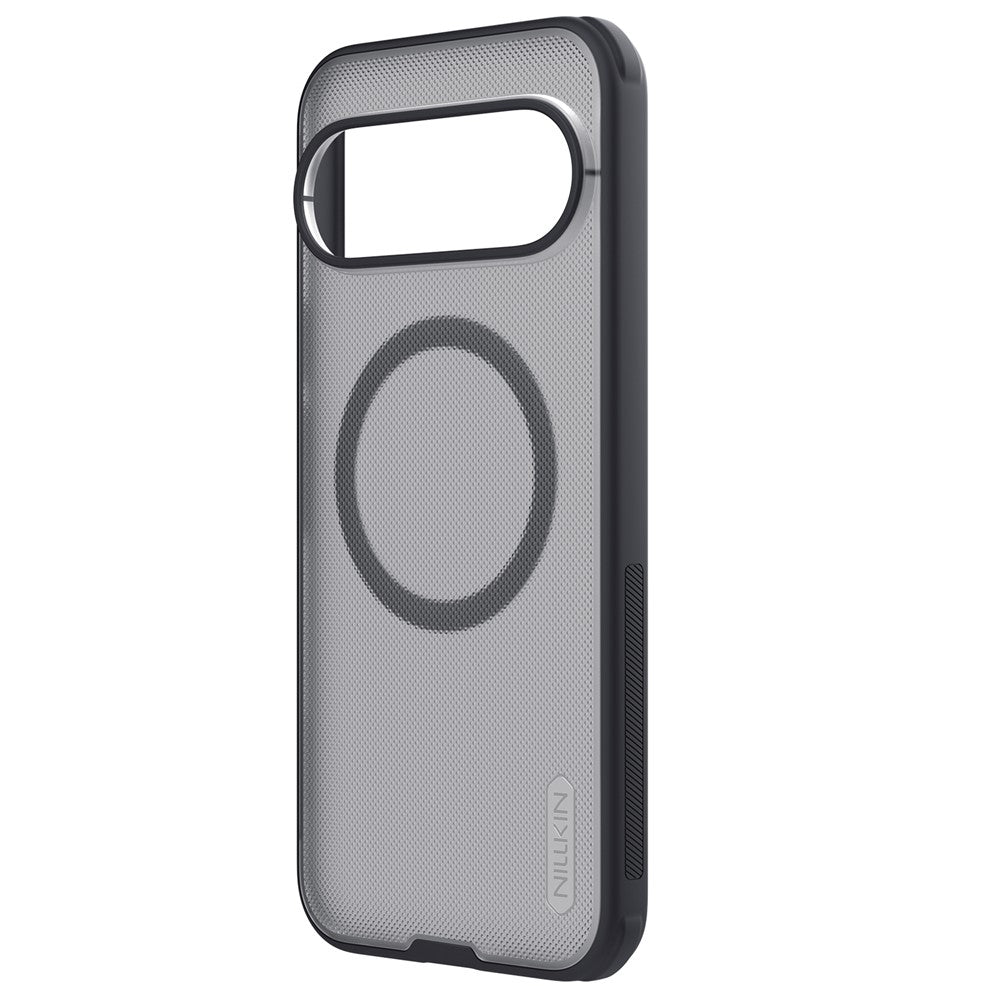 MagSafe-deksel til Google Pixel 11 Pro XL, Nillkin Super Shield Pro, svart, gjennomsiktig med satengfinish
