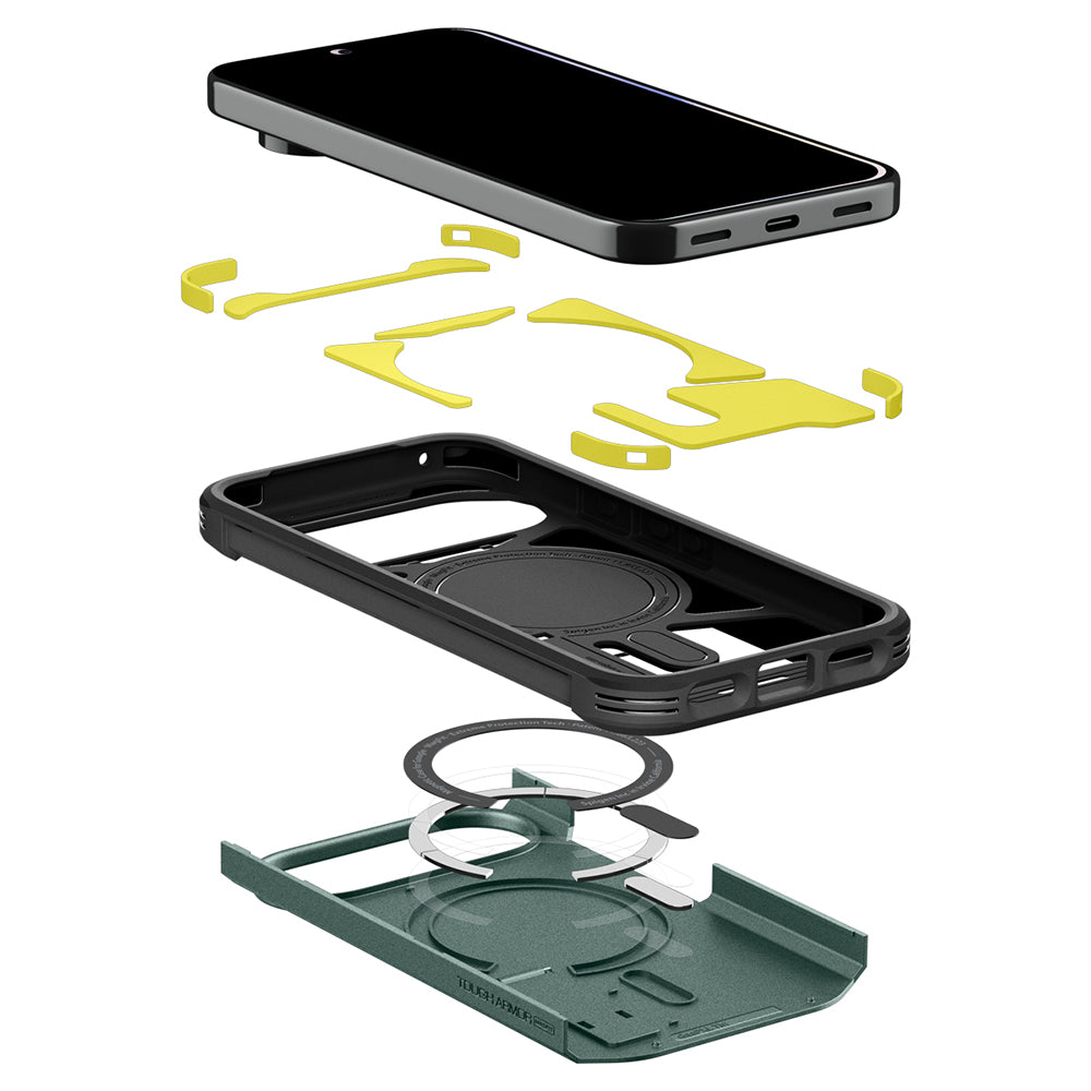 MagSafe-deksel for Google Pixel 11 Pro XL, Spigen, Tough Armor, Grønn ACS11864