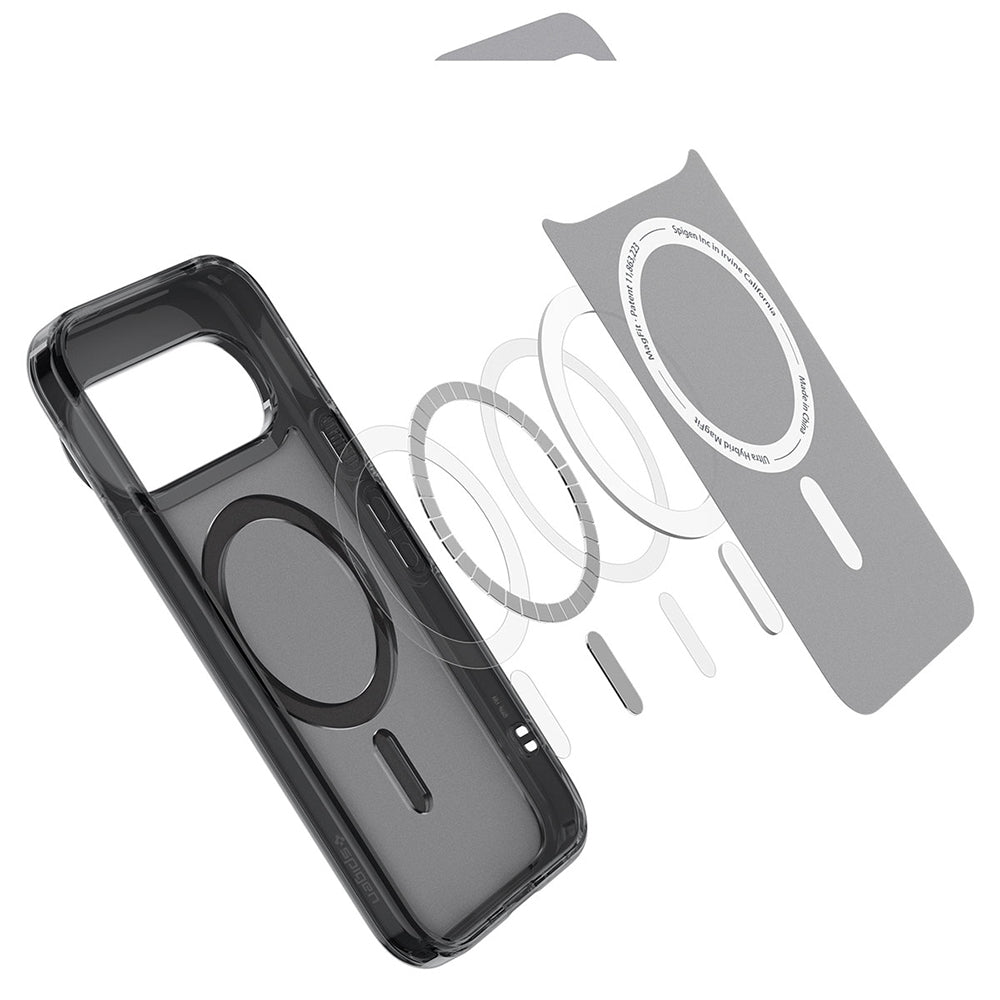 MagSafe-deksel for Google Pixel 11 Pro XL, Spigen, Ultra Hybrid, Satinert svart ACS11452