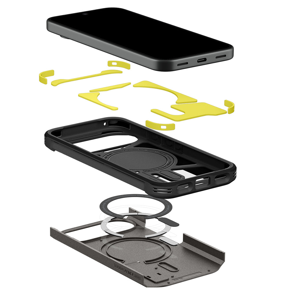 MagSafe-deksel for Google Pixel 11, Spigen, Tough Armor, Grå ACS11855