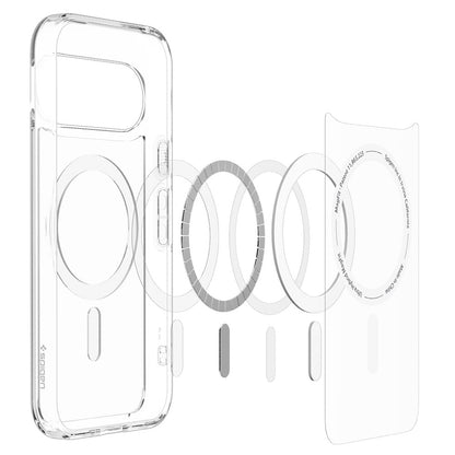 MagSafe-deksel for Google Pixel 11, Spigen, Ultra Hybrid, Transparent Hvit ACS11441