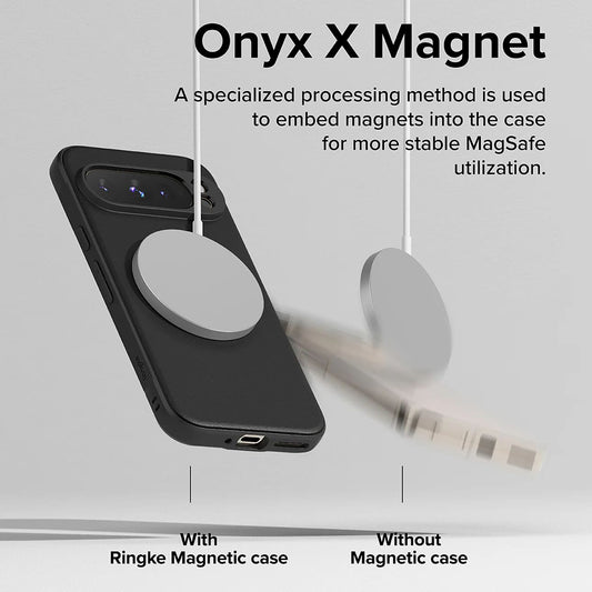 MagSafe-deksel for Google Pixel 9 Pro, Ringke, Onyx, svart