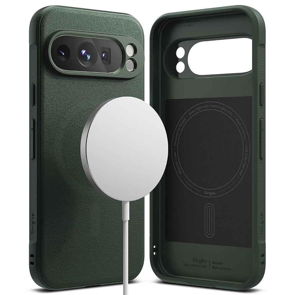 MagSafe-deksel for Google Pixel 9 Pro, Ringke, Onyx, Mørkegrønn