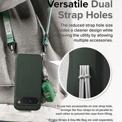 MagSafe-deksel for Google Pixel 9 Pro, Ringke, Onyx, Mørkegrønn