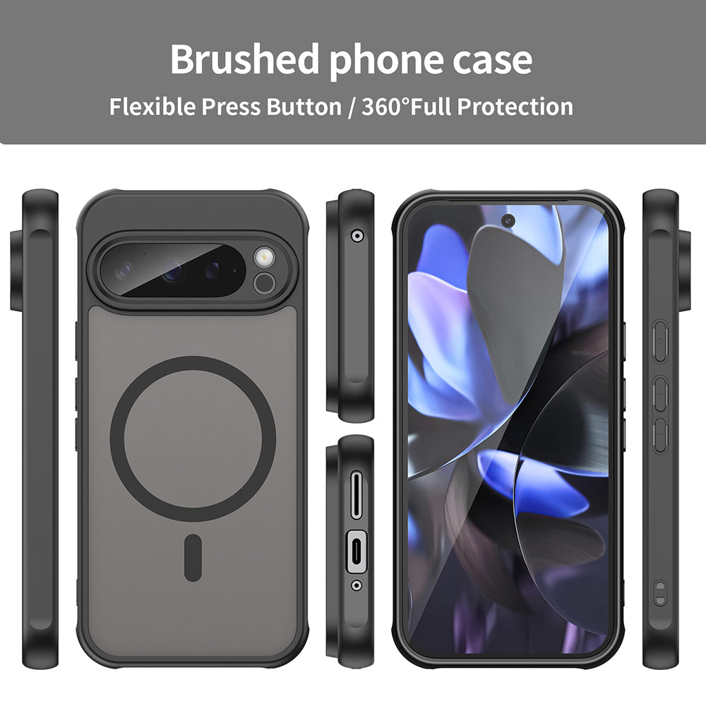 MagSafe-deksel for Google Pixel 9 Pro, Techsuit, HaloFrost II, svart