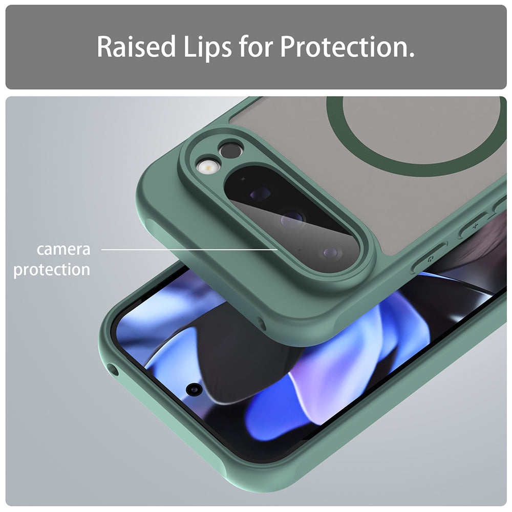MagSafe-deksel for Google Pixel 9 Pro, Techsuit, HaloFrost II, Grønn