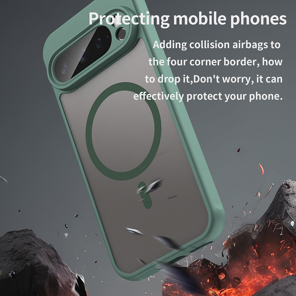 MagSafe-deksel for Google Pixel 9 Pro, Techsuit, HaloFrost II, Grønn