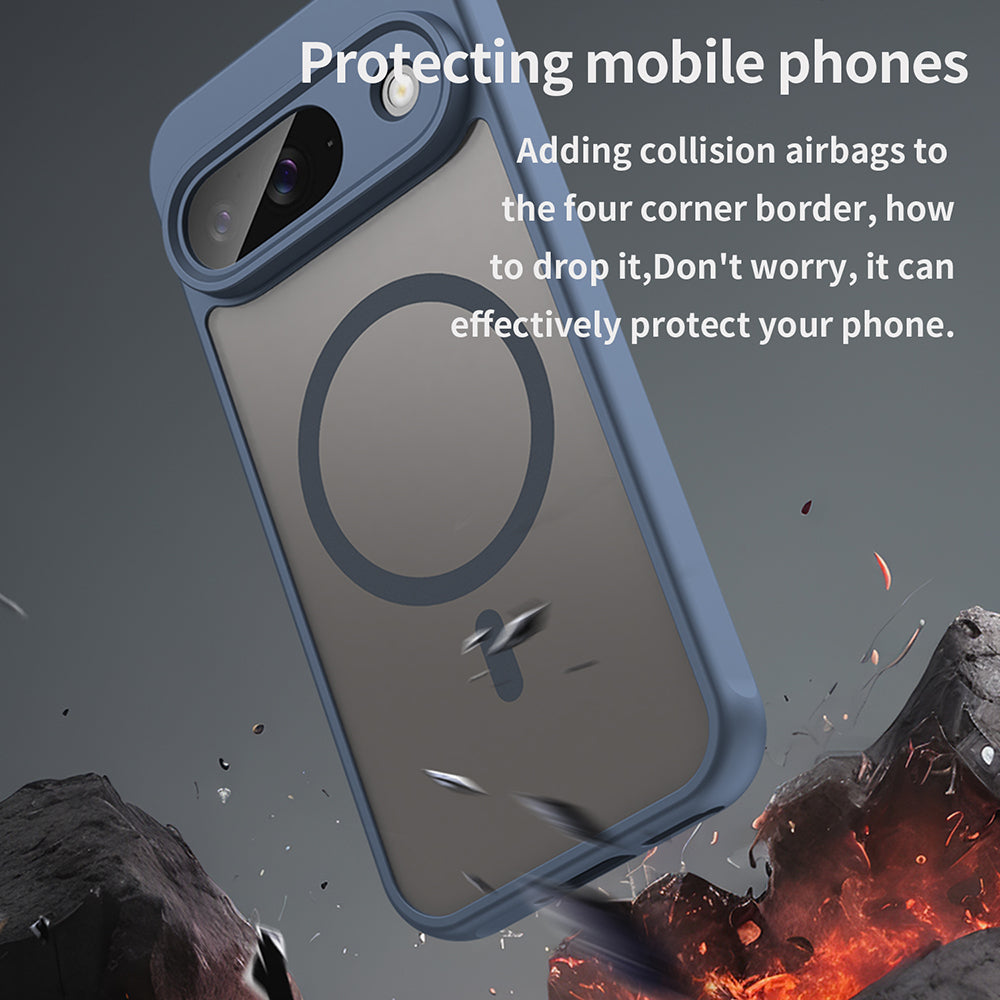 MagSafe-deksel for Google Pixel 9, Techsuit, HaloFrost II, Marineblå