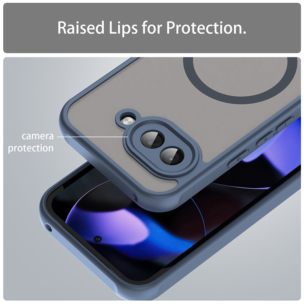 MagSafe-deksel for Google Pixel 9a, Techsuit, HaloFrost II, Marineblå