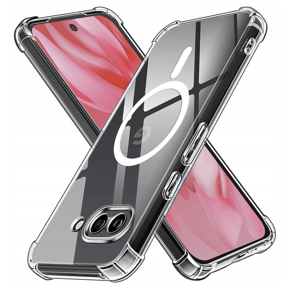MagSafe-deksel for Google Pixel 9a, Techsuit, støtsikker, gjennomsiktig