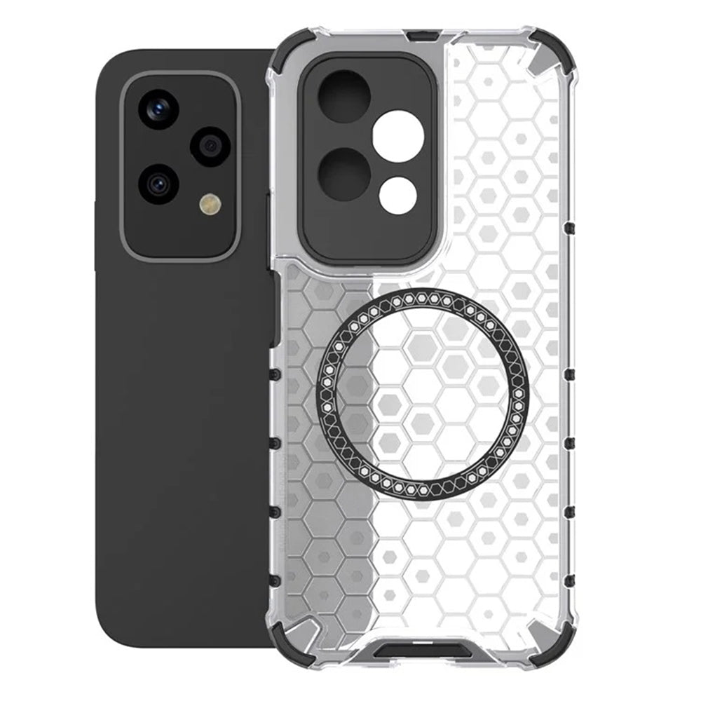 MagSafe-deksel for Honor 200 Lite, Techsuit, HoneyComb Shield, hvit