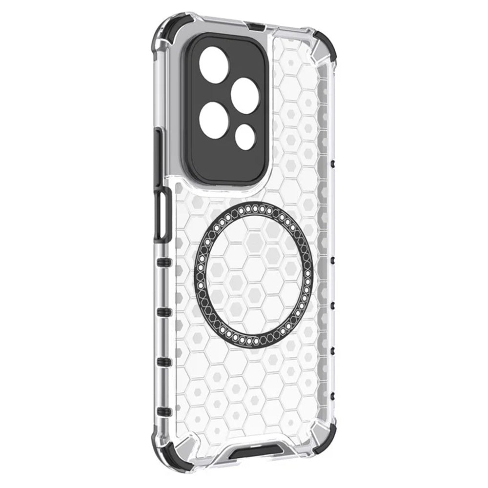 MagSafe-deksel for Honor 200 Lite, Techsuit, HoneyComb Shield, hvit