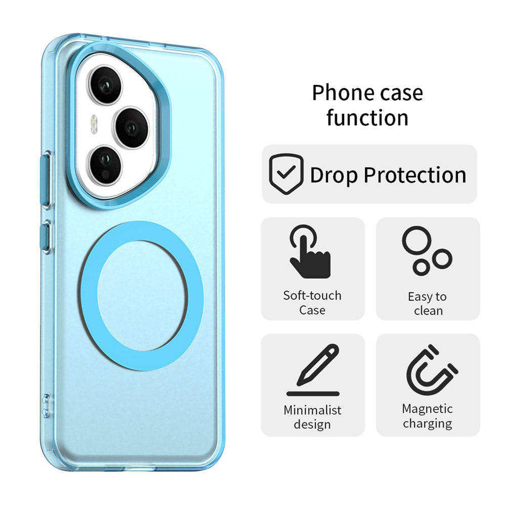 MagSafe-deksel for Honor 400 Pro, Techsuit, CandyCase, Blå