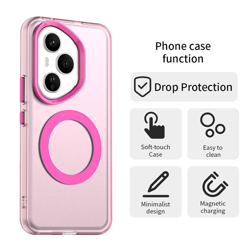 MagSafe-deksel for Honor 400 Pro, Techsuit, CandyCase, Rosa