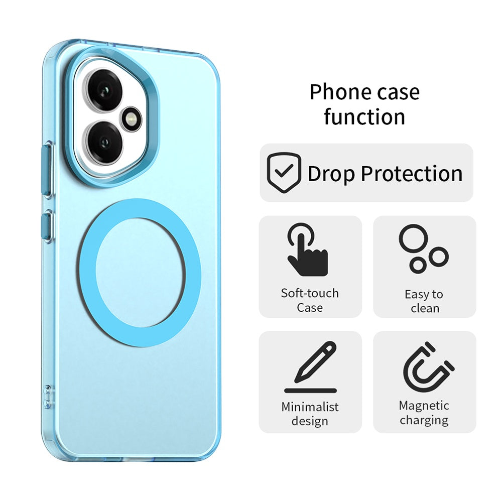 MagSafe-deksel for Honor 400, Techsuit, CandyCase, Blå