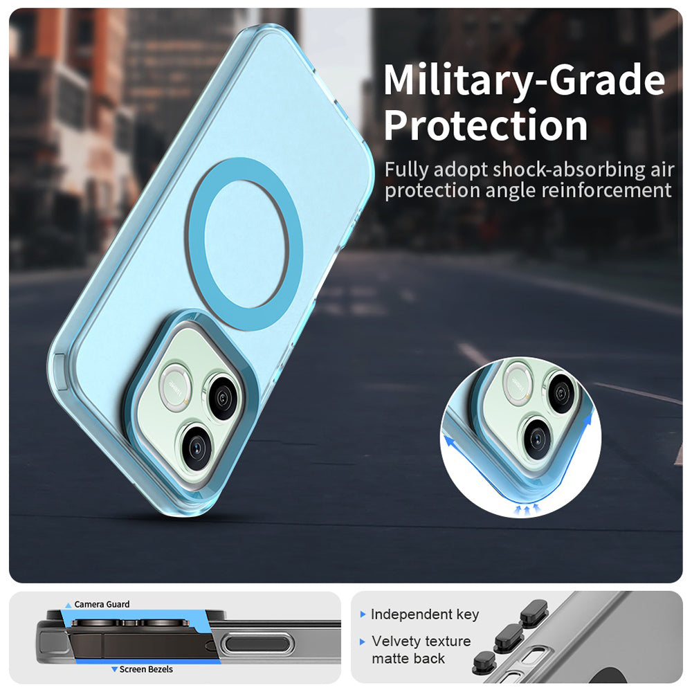 MagSafe-deksel for Honor 600 Lite, Techsuit, CandyCase, Blå