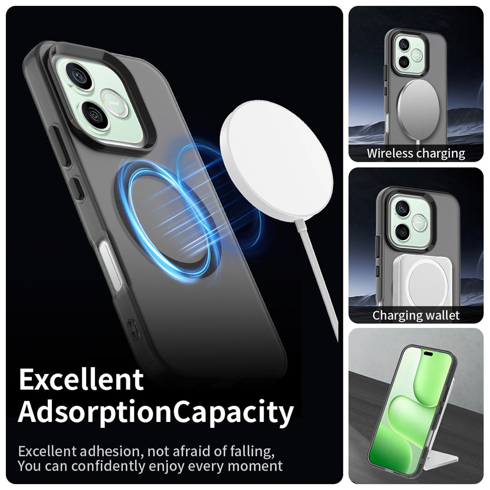 MagSafe-deksel for Honor 600 Lite, Techsuit, CandyCase, Svart