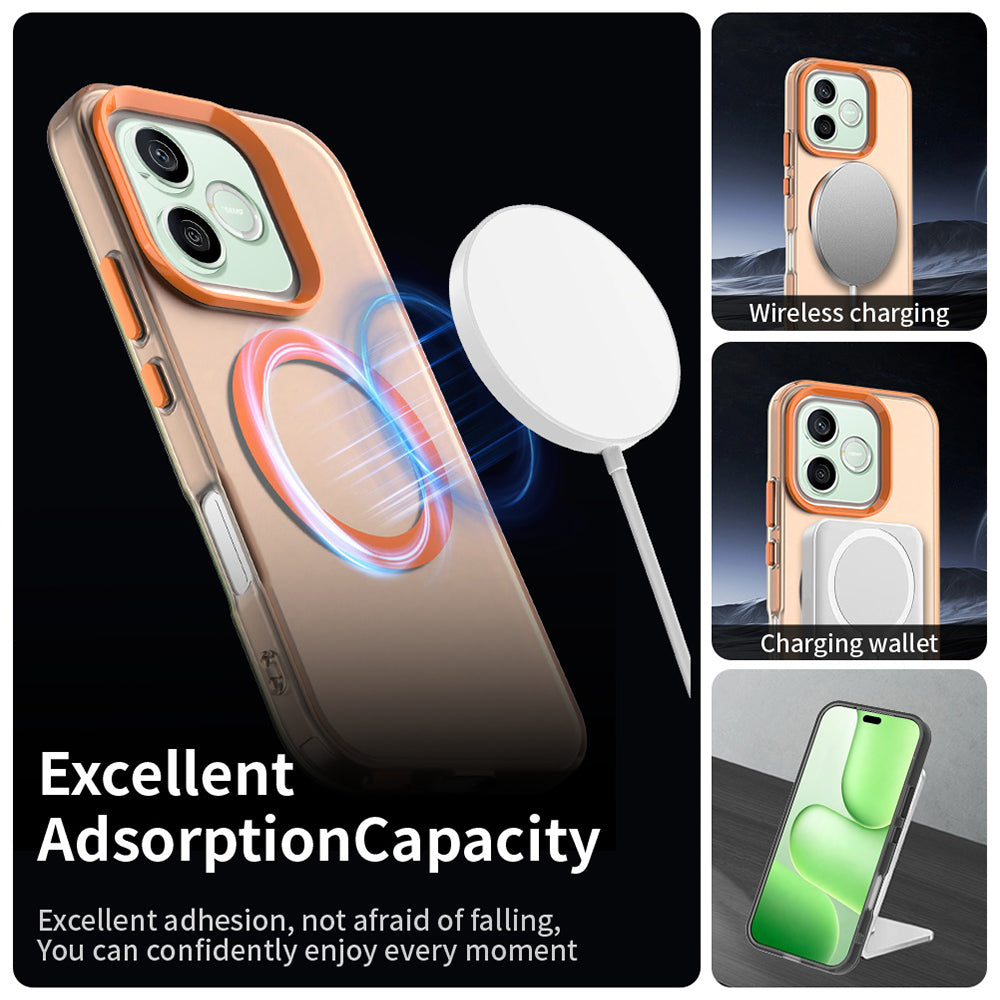 MagSafe-deksel for Honor 600 Lite, Techsuit, CandyCase, Oransje