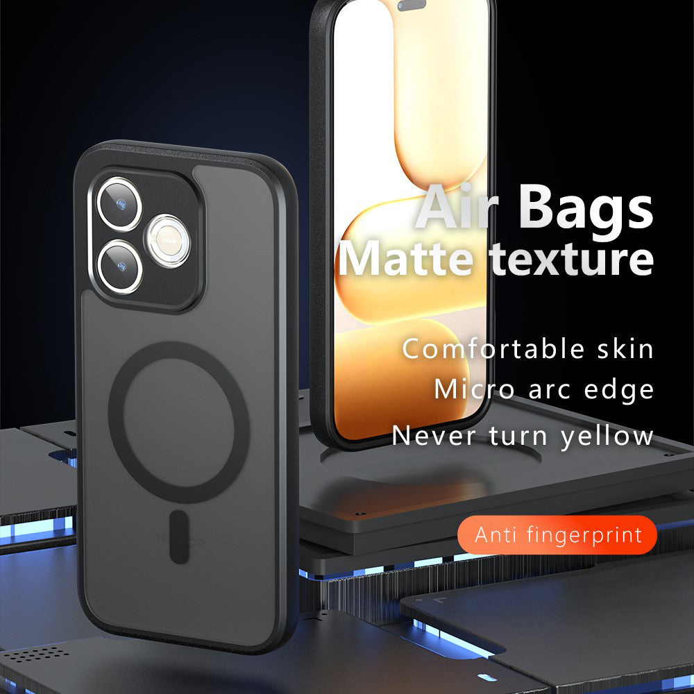 MagSafe-deksel for Honor 600 Lite, Techsuit, PureFrost, Satin Black