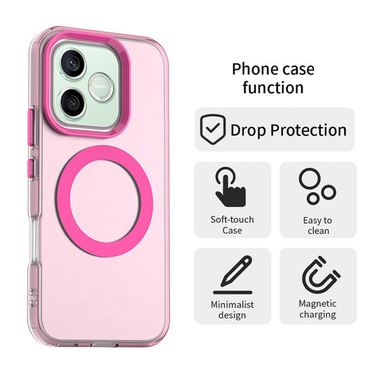 MagSafe-deksel for Honor 600 Pro / 600, Techsuit, CandyCase, Rosa