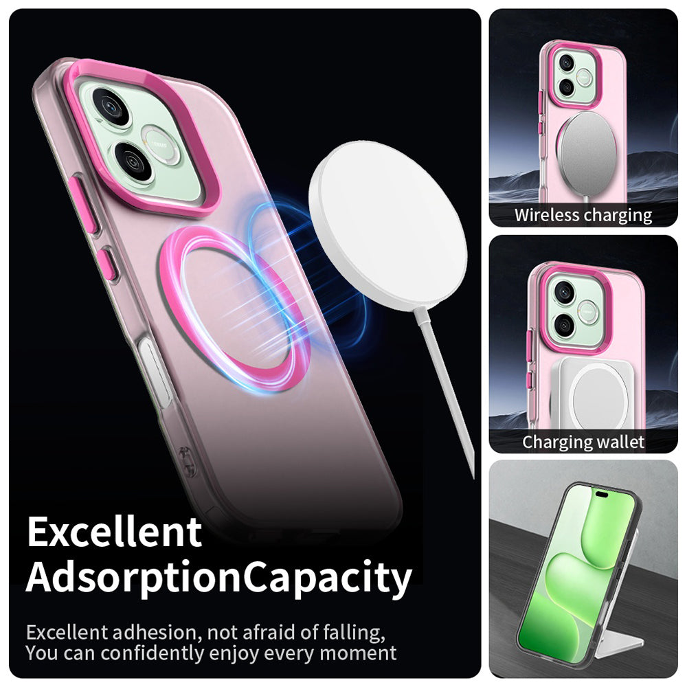 MagSafe-deksel for Honor 600 Pro / 600, Techsuit, CandyCase, Rosa
