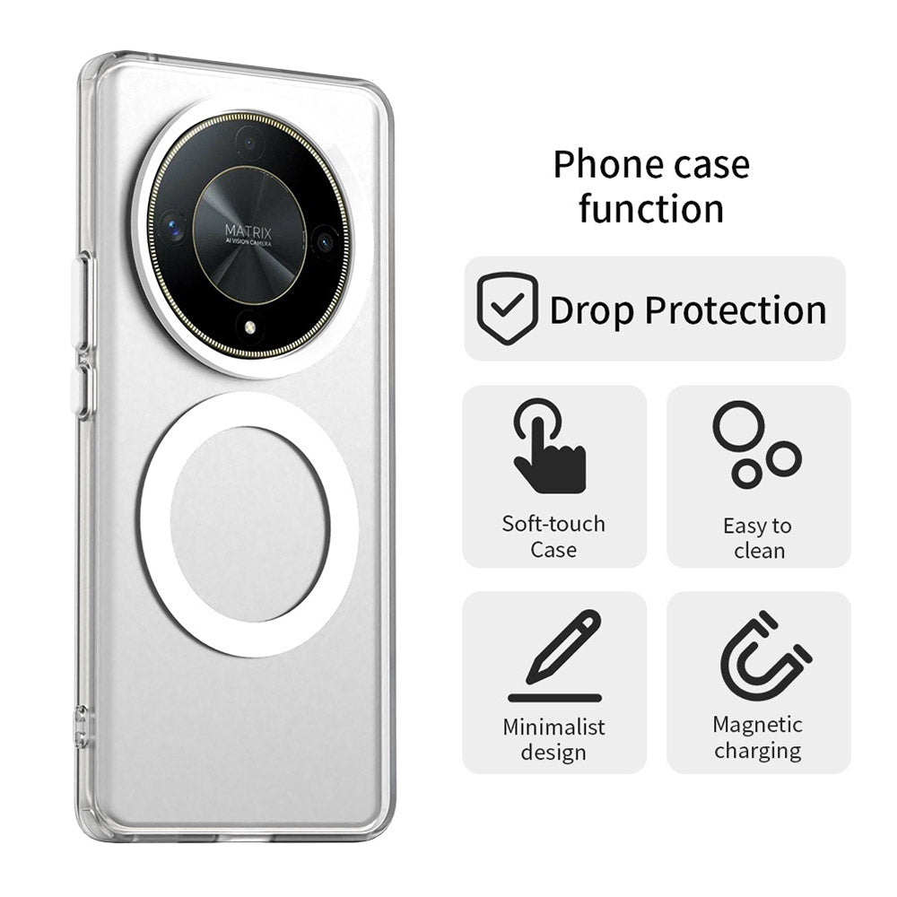 MagSafe-deksel for Honor Magic6 Lite, Techsuit, CandyCase, hvit