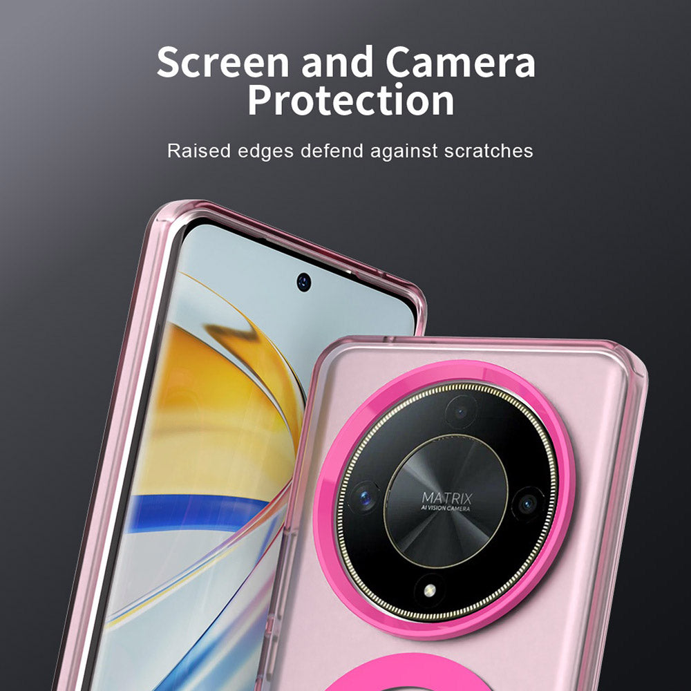MagSafe-deksel for Honor Magic6 Lite, Techsuit, CandyCase, Rosa