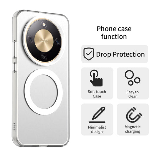 MagSafe deksel for Honor Magic8 Lite, Techsuit, CandyCase, Hvit