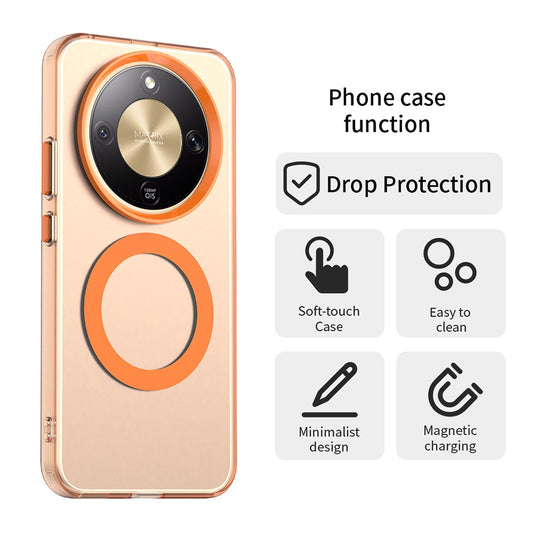 MagSafe-deksel for Honor Magic8 Lite, Techsuit, CandyCase, Oransje