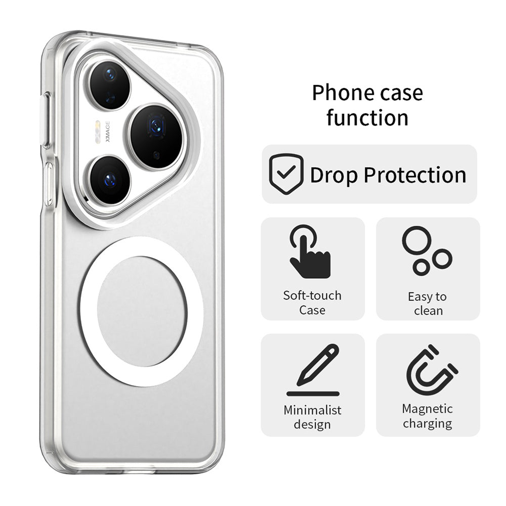 MagSafe-deksel for Huawei Pura 80 Pro, Techsuit, CandyCase, hvit