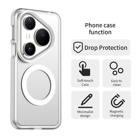MagSafe-deksel for Huawei Pura 80 Pro, Techsuit, CandyCase, hvit