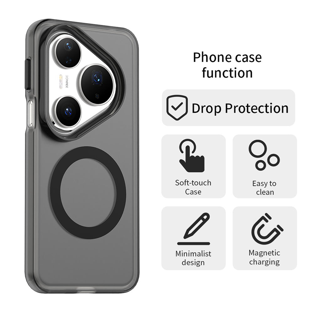 MagSafe-deksel for Huawei Pura 80 Pro, Techsuit, CandyCase, Svart