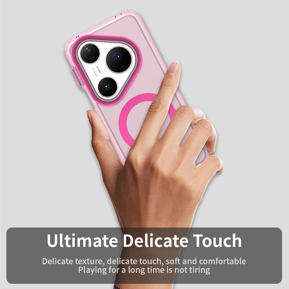 MagSafe-deksel for Huawei Pura 80 Pro, Techsuit, CandyCase, Rosa