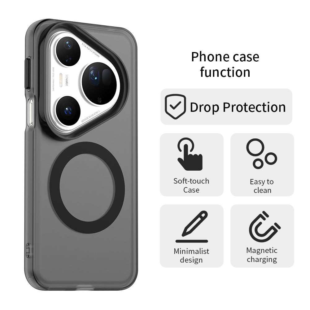 MagSafe-deksel for Huawei Pura 80 Ultra, Techsuit, CandyCase, Svart