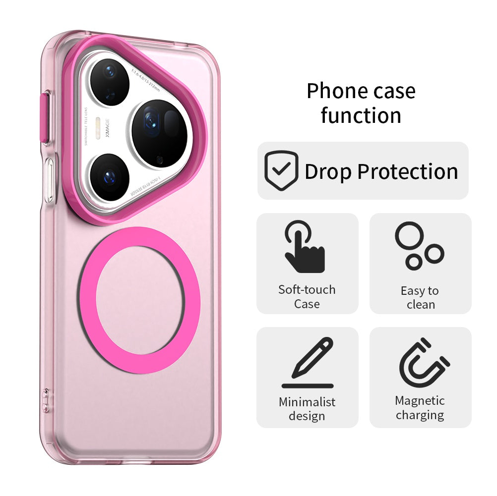 MagSafe-deksel for Huawei Pura 80 Ultra, Techsuit, CandyCase, Rosa