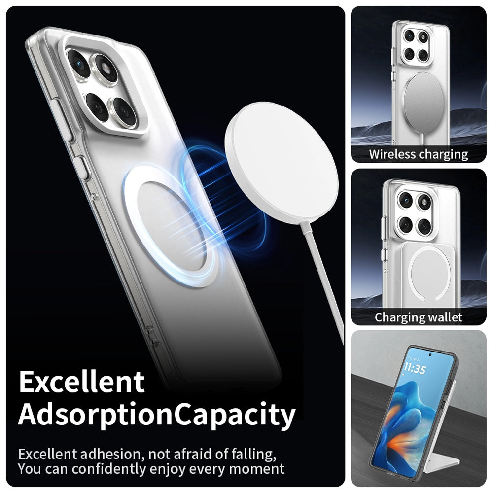 MagSafe-deksel for Motorola Edge 60 Fusion / Edge 60, Techsuit, CandyCase, hvit