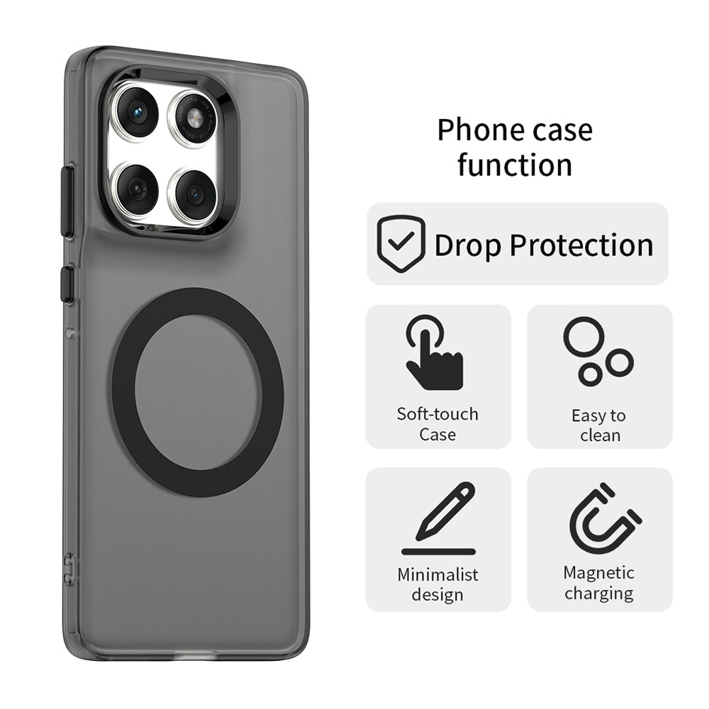 MagSafe-deksel for Motorola Edge 60 Fusion / Edge 60, Techsuit, CandyCase, Svart