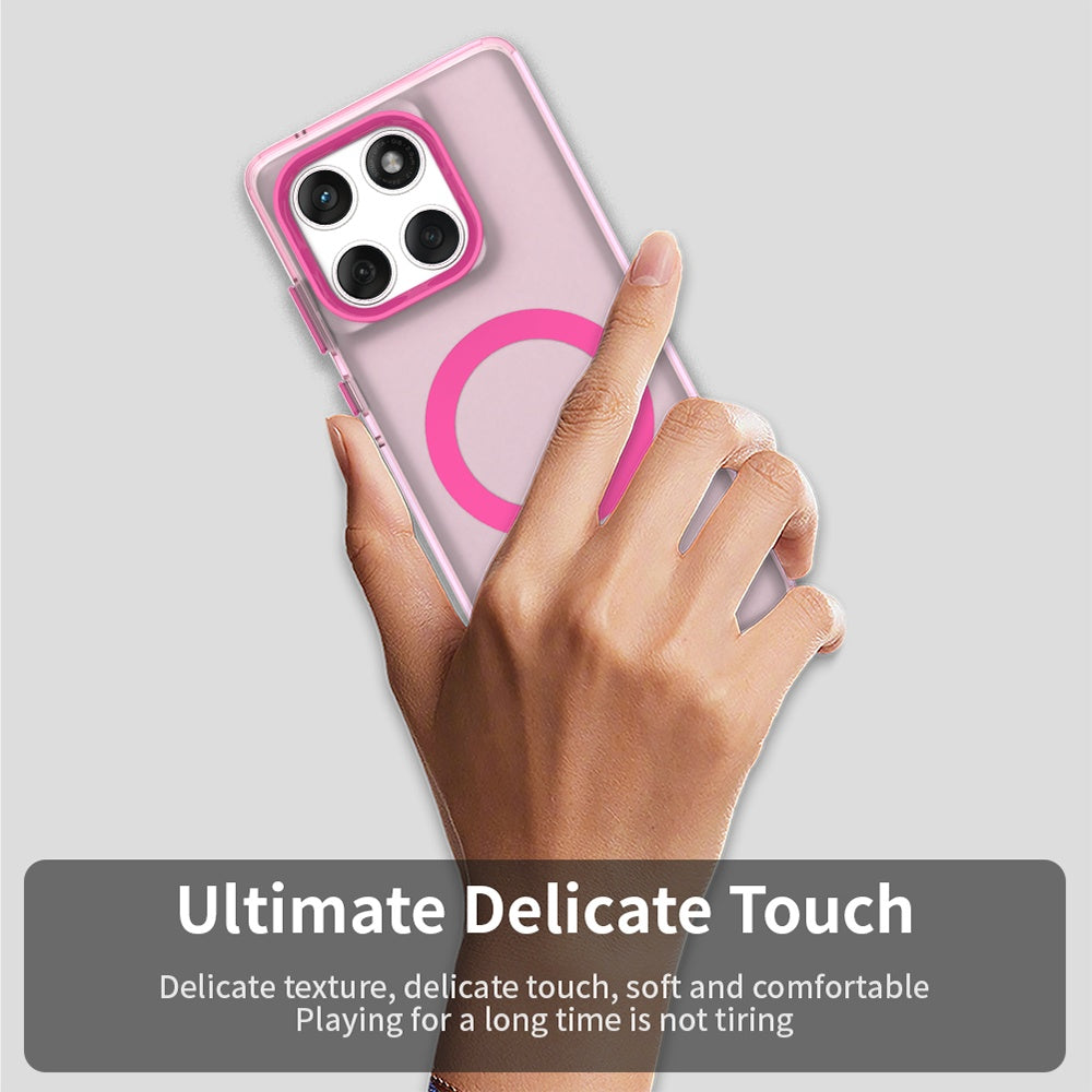 MagSafe-deksel for Motorola Edge 60 Fusion / Edge 60, Techsuit, CandyCase, Rosa