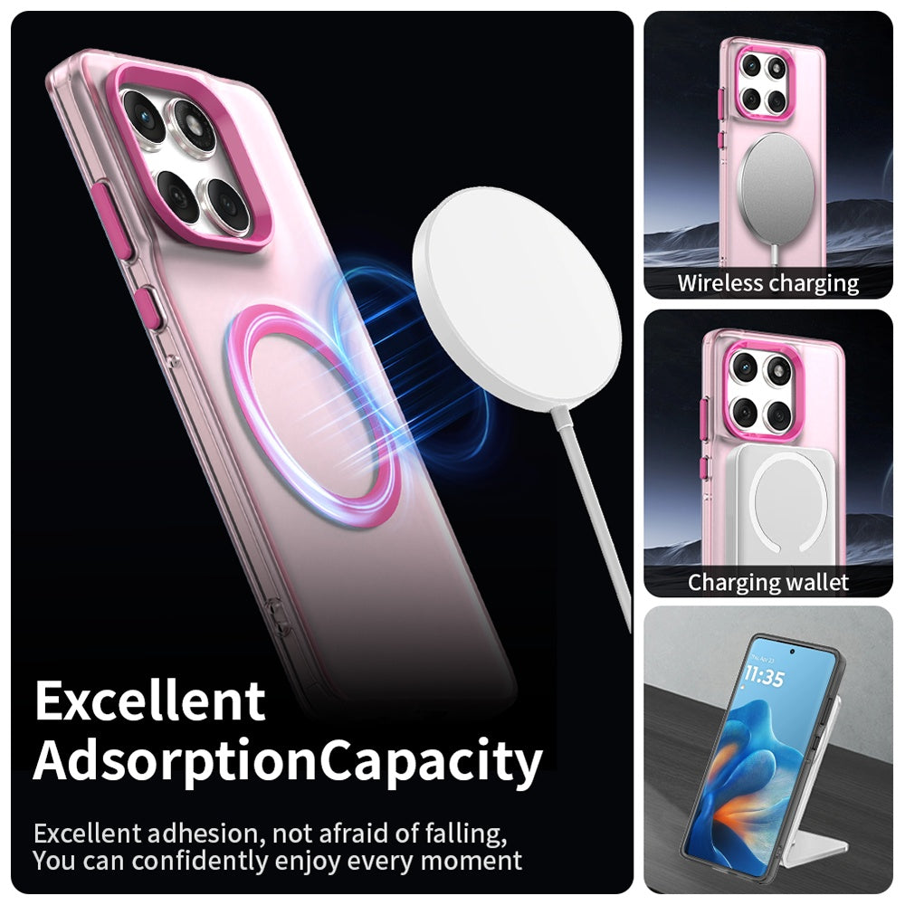 MagSafe-deksel for Motorola Edge 60 Fusion / Edge 60, Techsuit, CandyCase, Rosa